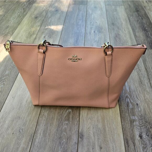 COACH Ava Tote Bag Nude Pink Color F57526 Hand Shoulder Purse - Picture 15 of 16